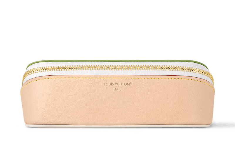 Pre-owned Louis Vuitton Men's By Tyler, The Creator Sunglasses Pouch In Green Damier Golf