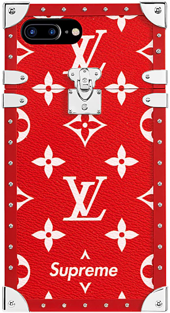 composiet Graf Aan het water Louis Vuitton x Supreme iPhone 7 Plus Eye Trunk Red - US
