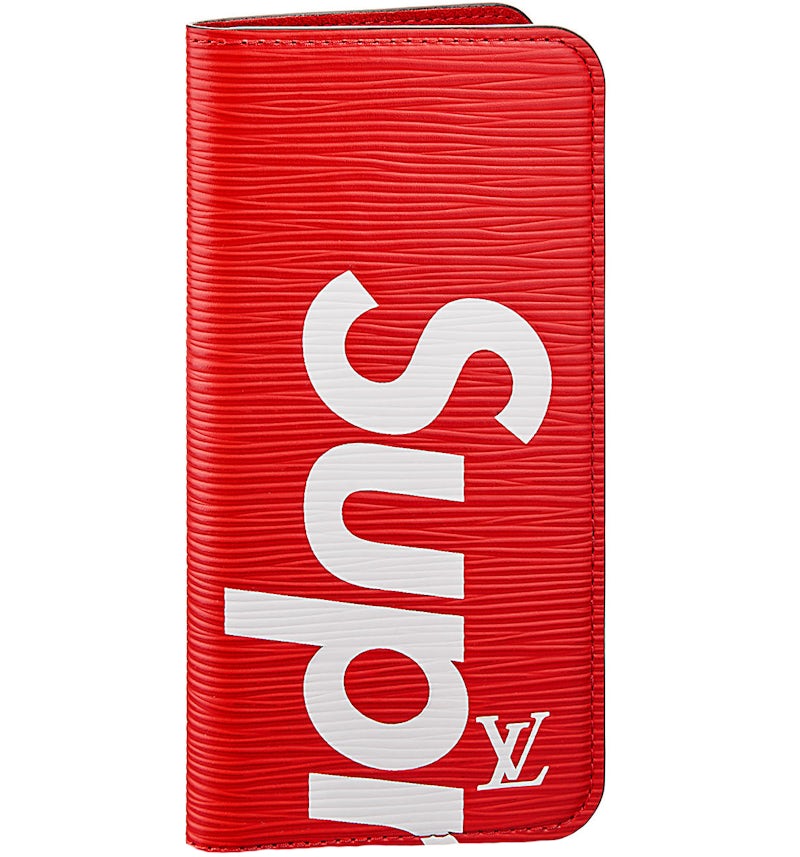 Louis Vuitton x Supreme iPhone Plus Folio Epi Red US