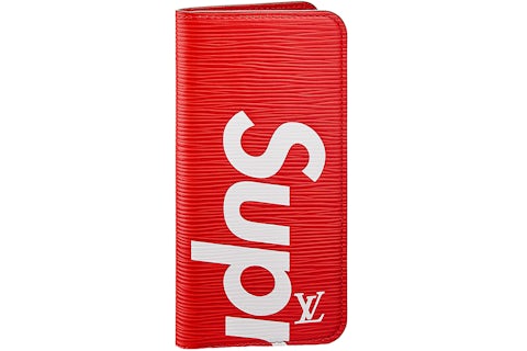 Louis Vuitton x Supreme iPhone Plus Folio Epi Red US
