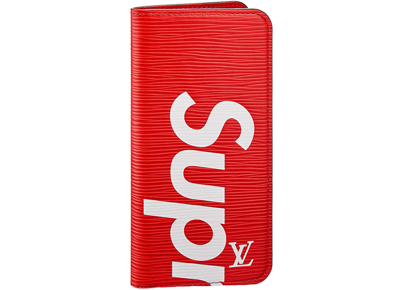 Louis Vuitton X Supreme Iphone 7 Plus Folio Epi Red Us Louis Vuitton X Supreme Iphone 7 Plus Folio Epi Red Us