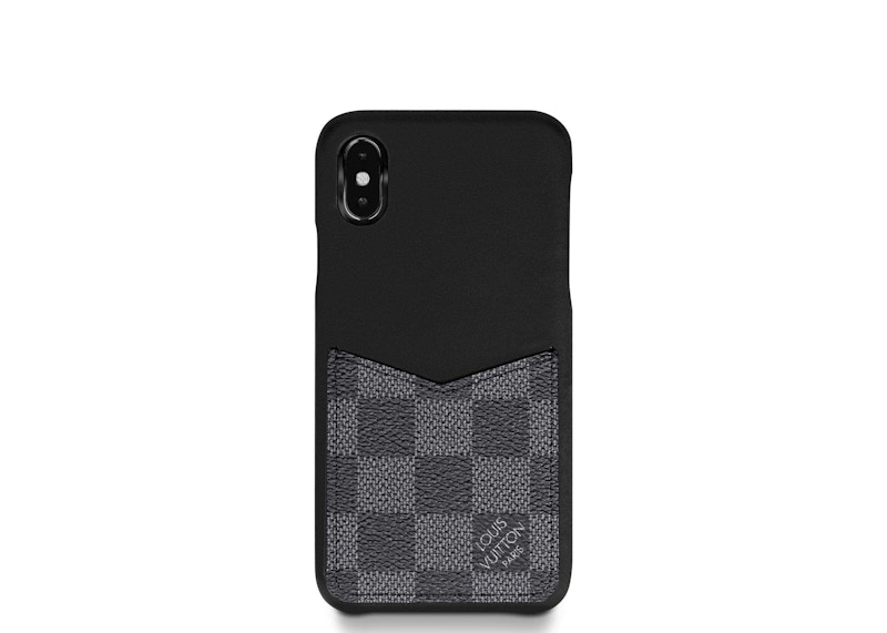 Louis Vuitton iPhone Case Damier Graphite XS Black in Coated 