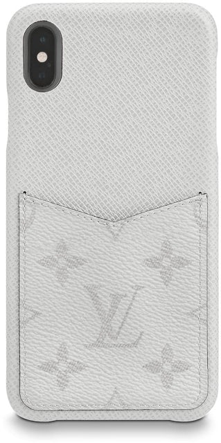 Louis Vuitton iPhone Case Monogram Antarctica Taiga XS MAX White in Taiga  Leather/Coated Canvas with Silver-tone - US