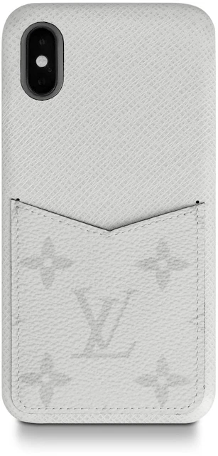 overvælde farve Mursten Louis Vuitton iPhone Case Monogram Antarctica Taiga XS White in Taiga  Leather/Coated Canvas with Silver-tone