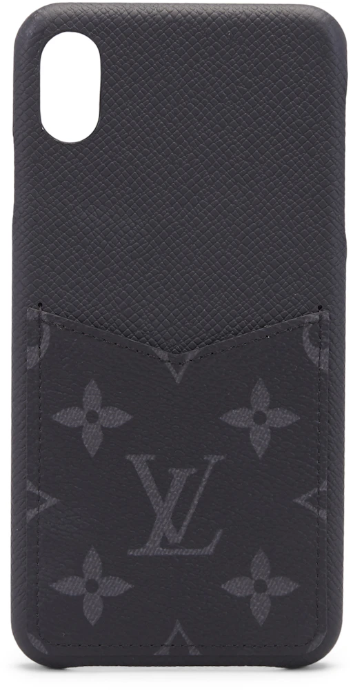 Louis Vuitton iPhone Case Monogram Eclipse XS MAX Black in Coated