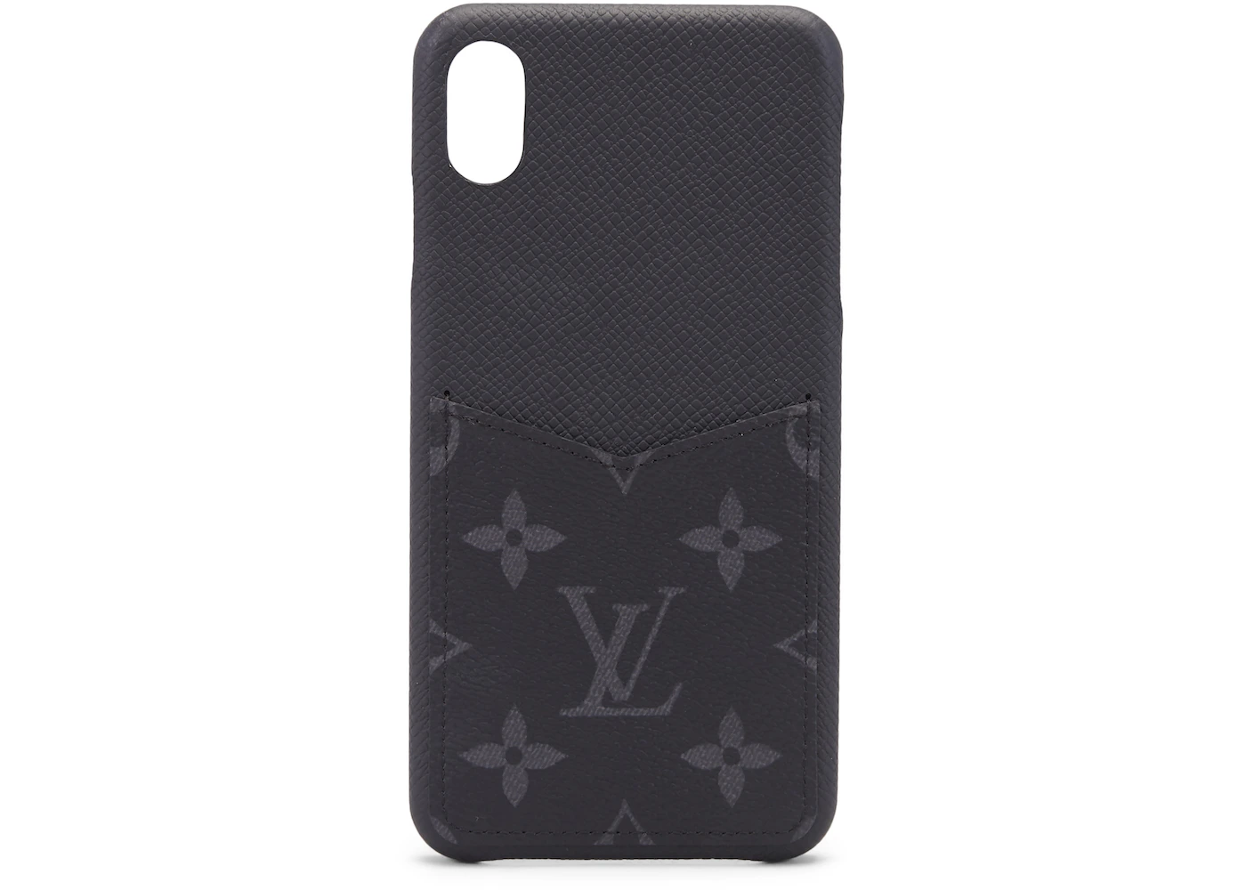 Louis Vuitton iPhone Case Monogram Eclipse XS MAX Black in Coated  Canvas/Leather with Silver-tone - US