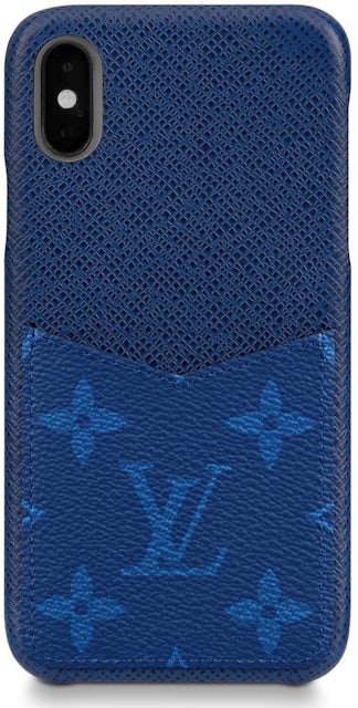 Louis Vuitton iPhone Case Monogram Pacific Taiga XS Blue in Taiga