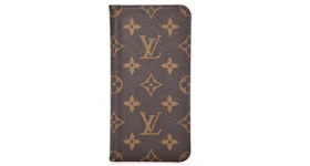 Louis Vuitton iPhone Folio Case Monogram XS Max Brown