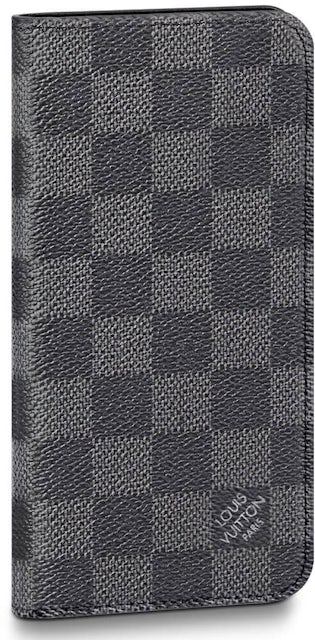 Louis Vuitton iPhone Folio Damier Graphite XS MAX Black Lining in