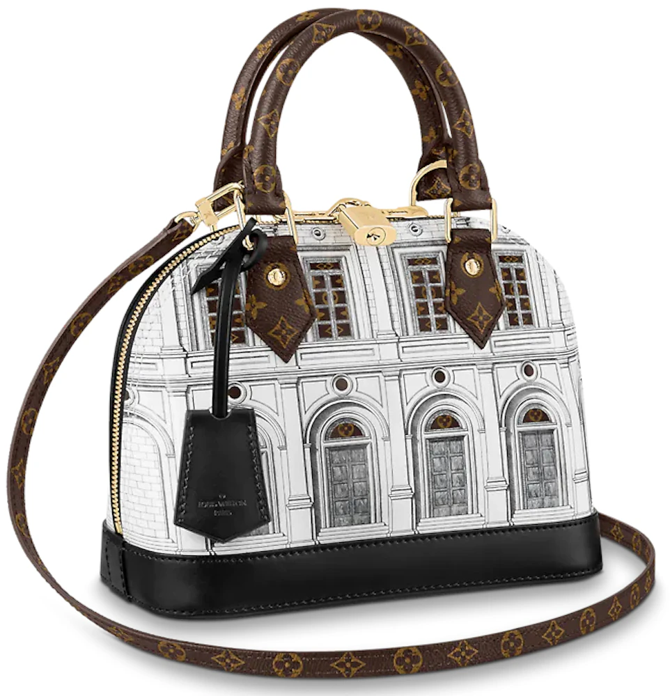 New Louis Vuitton Alma Fornasetti Limited Edition Bag with Box at