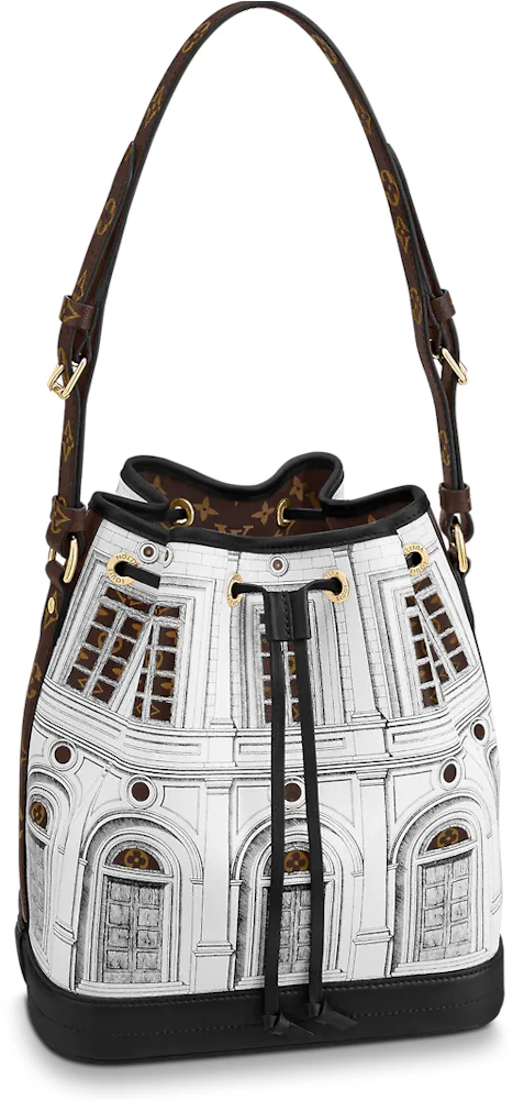 Louis Vuitton x Fornasetti Alma BB Black/White in Printed Patent Calfskin  Leather with Gold-tone - US