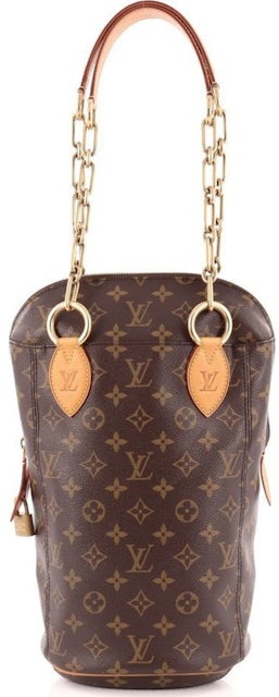 Louis Vuitton Monogram Canvas and Calfskin Leather Egg Bag