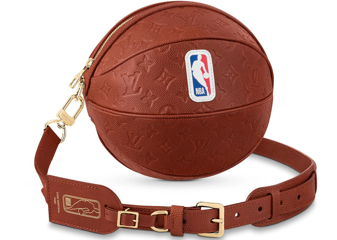 Louis Vuitton x NBA Ball in Basket Ball Grain Leather Black/White