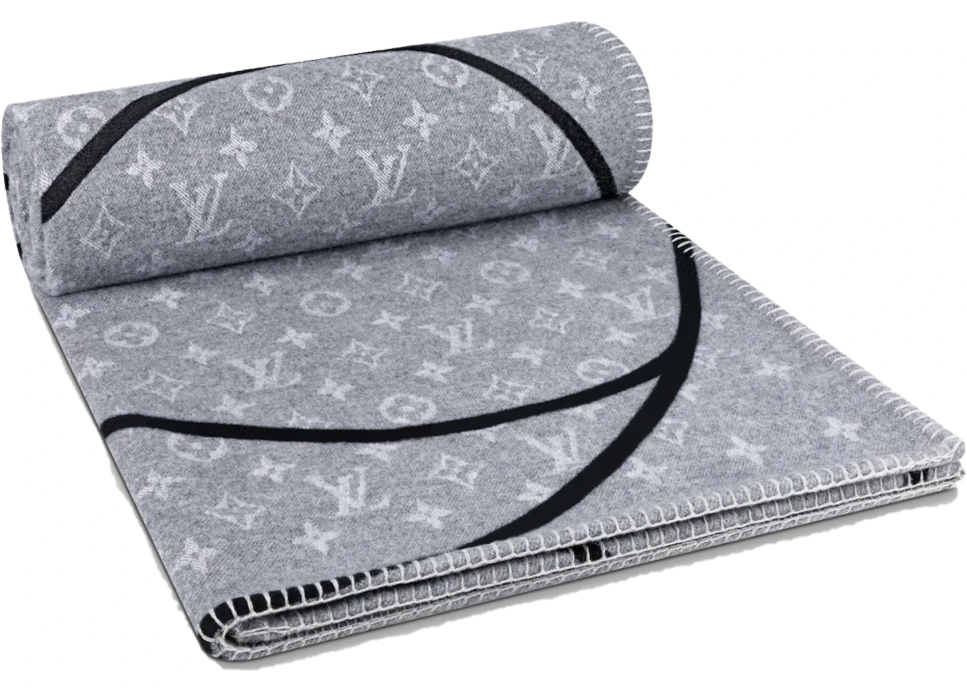 Louis Vuitton LV Checkmate Grey Blanket