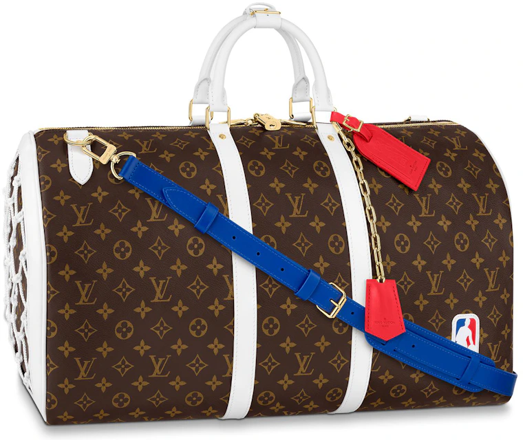 Foran Fedt ru Louis Vuitton x NBA Basketball Keepall 55 Monogram in Coated Canvas with  Gold-tone