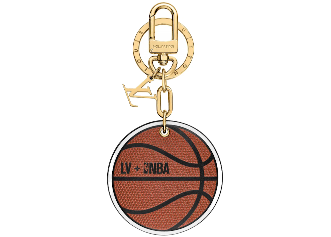 Louis Vuitton x NBA Basketball Key Holder & Bag Charm Brown in Leather with  Gold-tone - US