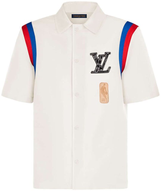 Louis Vuitton x NBA Basketball Short-Sleeved Shirt Beige Hombre