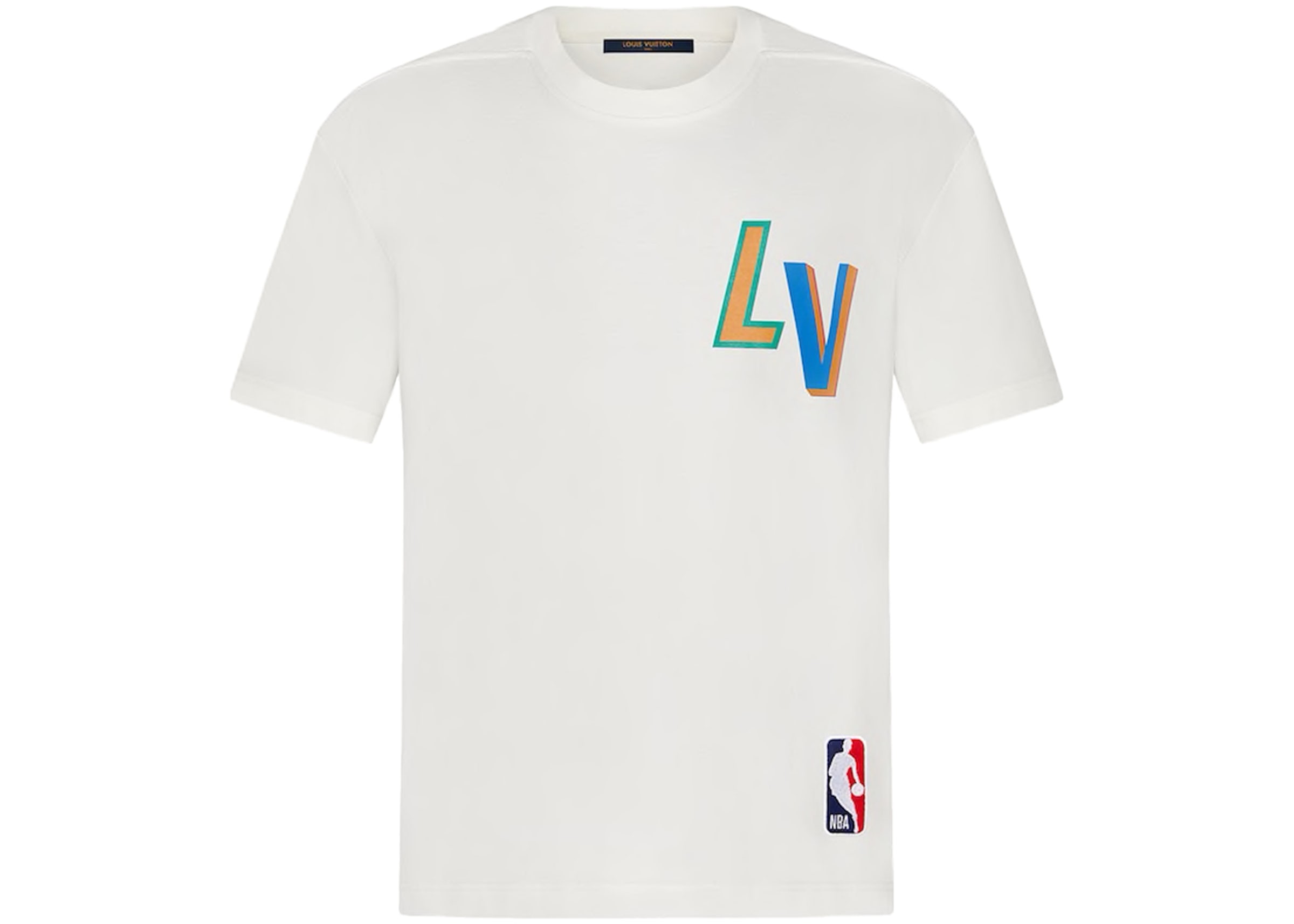 Louis Vuitton Embossed LV T-Shirt, White, XXXXL