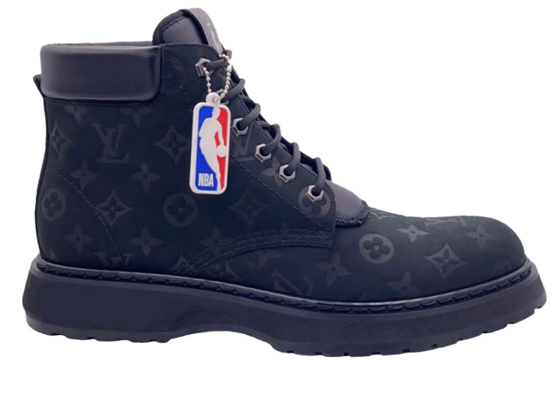 Pre-owned Louis Vuitton X Nba Bold Ankle Boot In Black