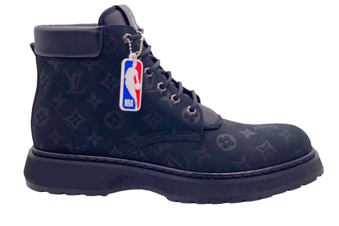 Pre-owned Louis Vuitton X Nba Bold Ankle Boot In Black