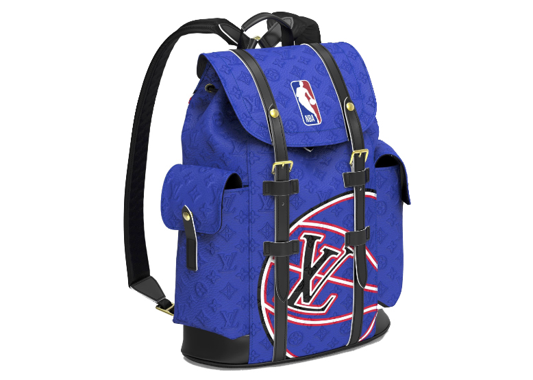 Louis Vuitton x NBA Christopher MM Backpack Blue in Coated Canvas 