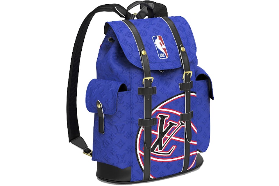 Louis Vuitton x NBA Christopher MM Backpack Blue in Coated Canvas/Leather  with Gold-tone - US