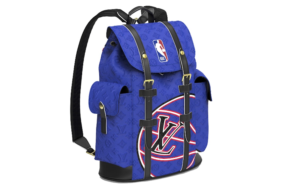 Pre-owned Louis Vuitton X Nba Christopher Mm Backpack Blue