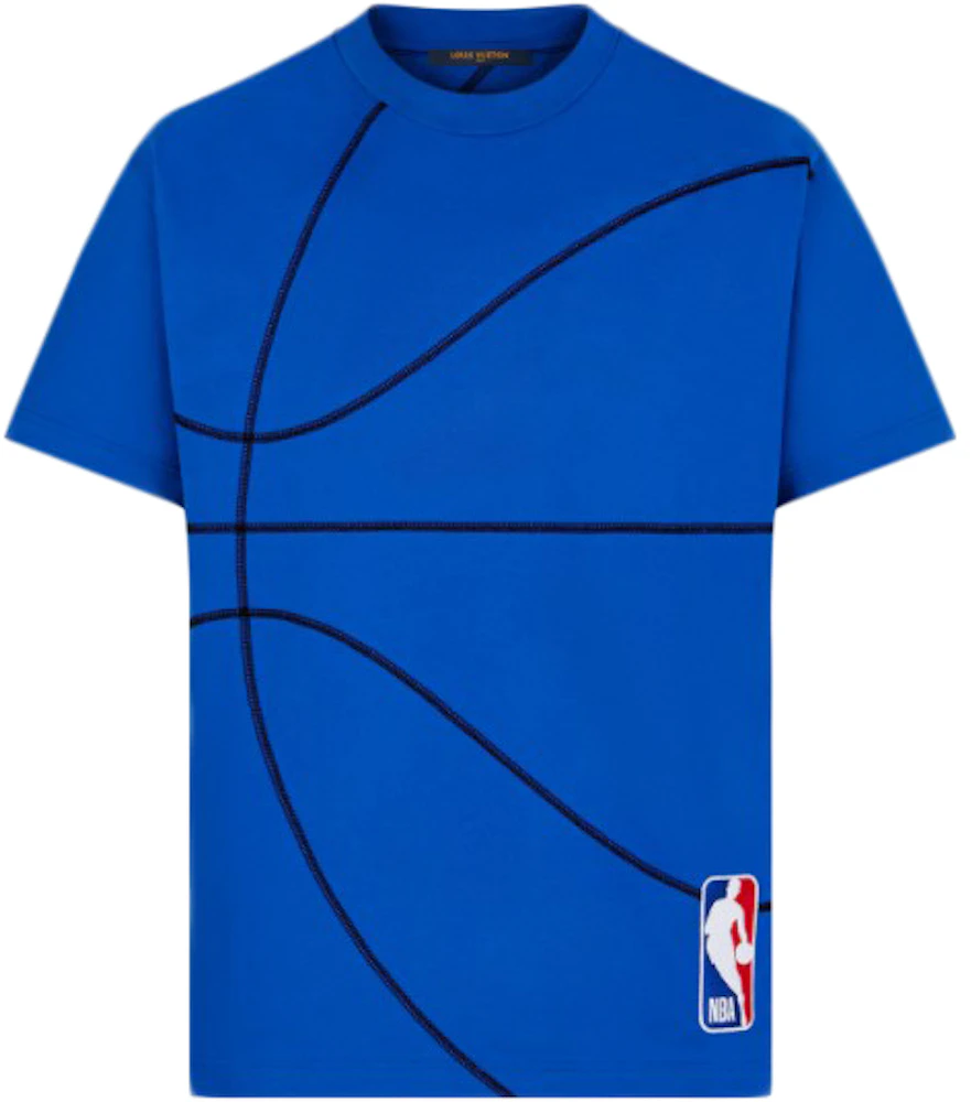 Louis Vuitton x NBA Embroidery Detail T Shirt Milk Navy Men's