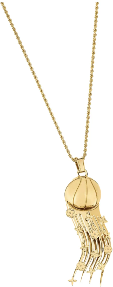 Louis Vuitton x NBA Flying Ball Necklace Gold in Metal with Gold-tone - ES