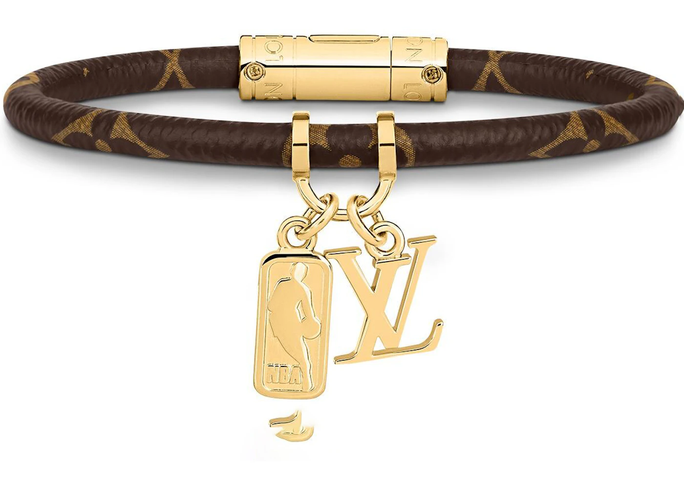 Louis Vuitton LV Pin Bracelet Brown Monogram. Size 21