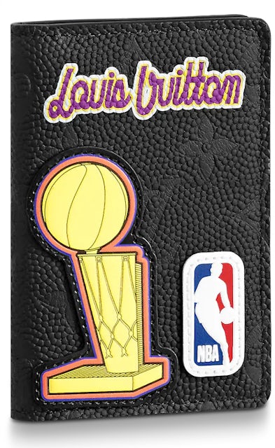 Louis Vuitton X NBA Basketball Backpack Ball Grain Leather Black 