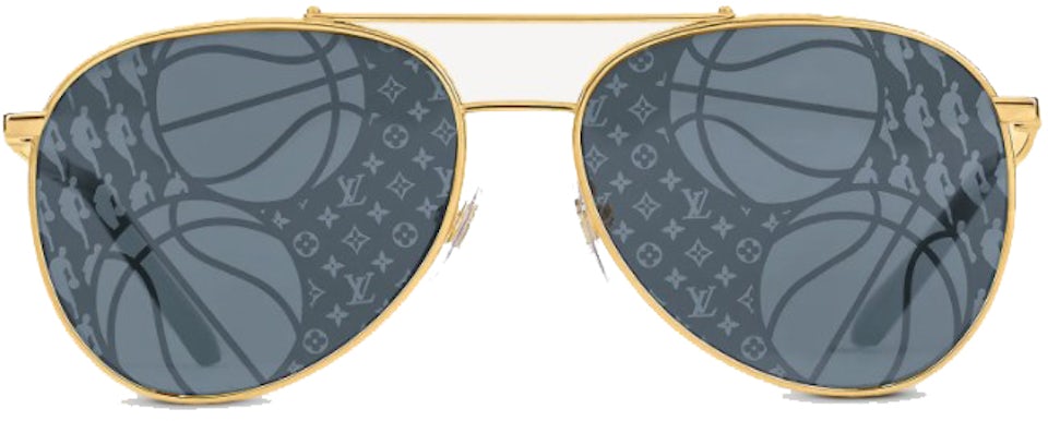 Louis Vuitton x NBA LV Catch Pilot Sunglasses Gold Herren - Cruise 21 - DE