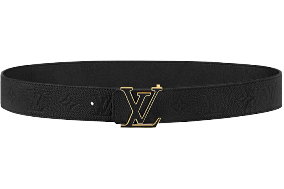En nat sigte svamp Louis Vuitton x NBA LV Initiales Reversible Belt 40 MM Monogram Black in  Leather with Gold-tone
