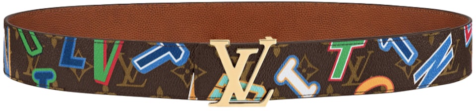 Louis Vuitton x NBA LV Initiales Reversible Belt 40 MM Monogram Brown in  Leather with Gold-tone - US