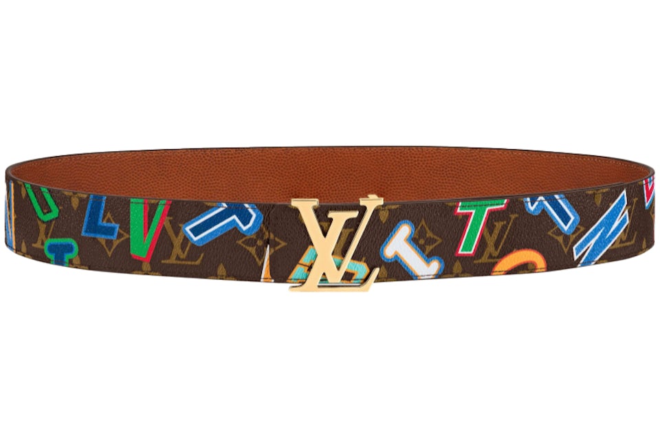 Louis Vuitton x NBA LV Initiales Reversible Belt 40 MM Monogram Brown in  Leather with Gold-tone - US