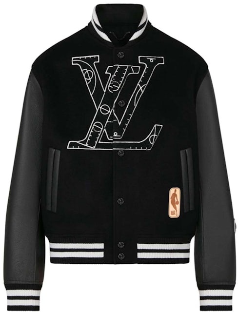 Louis Vuitton x NBA Leather Basketball Jacket Black Herren - FW21 - DE