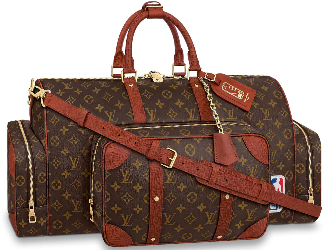 Leather travel bag Louis Vuitton X NBA Multicolour in Leather