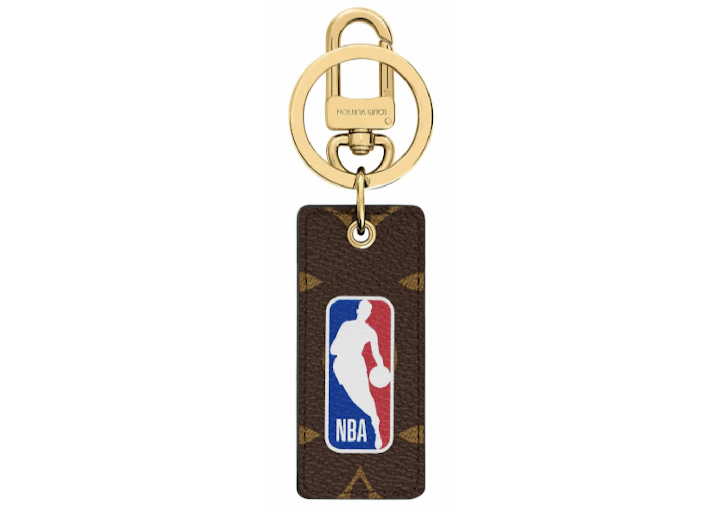 Louis Vuitton x NBA Letters Tab Key Holder & Bag Charm Monogram Brown ...