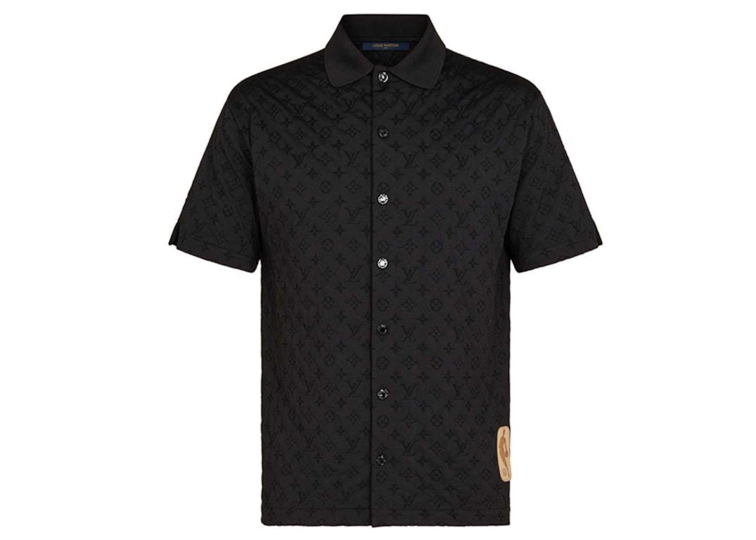 Pre-owned Louis Vuitton X Nba Monogram Buttoned Shirt Black