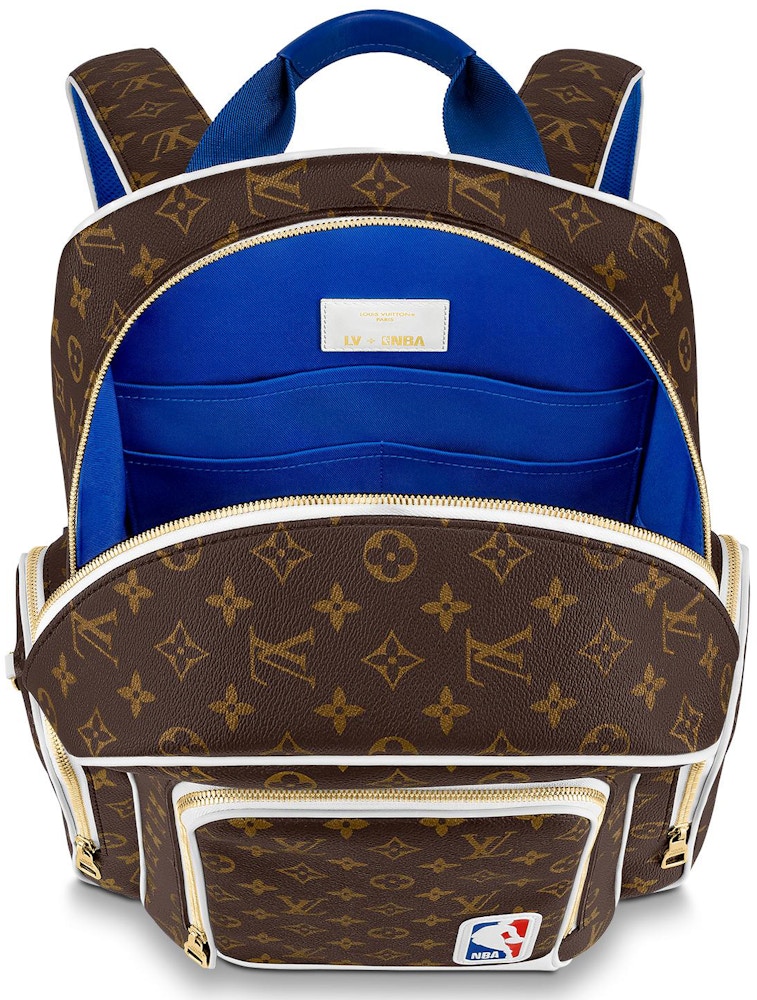 Louis Vuitton x NBA New Backpack Monogram in Coated Canvas with Gold-tone