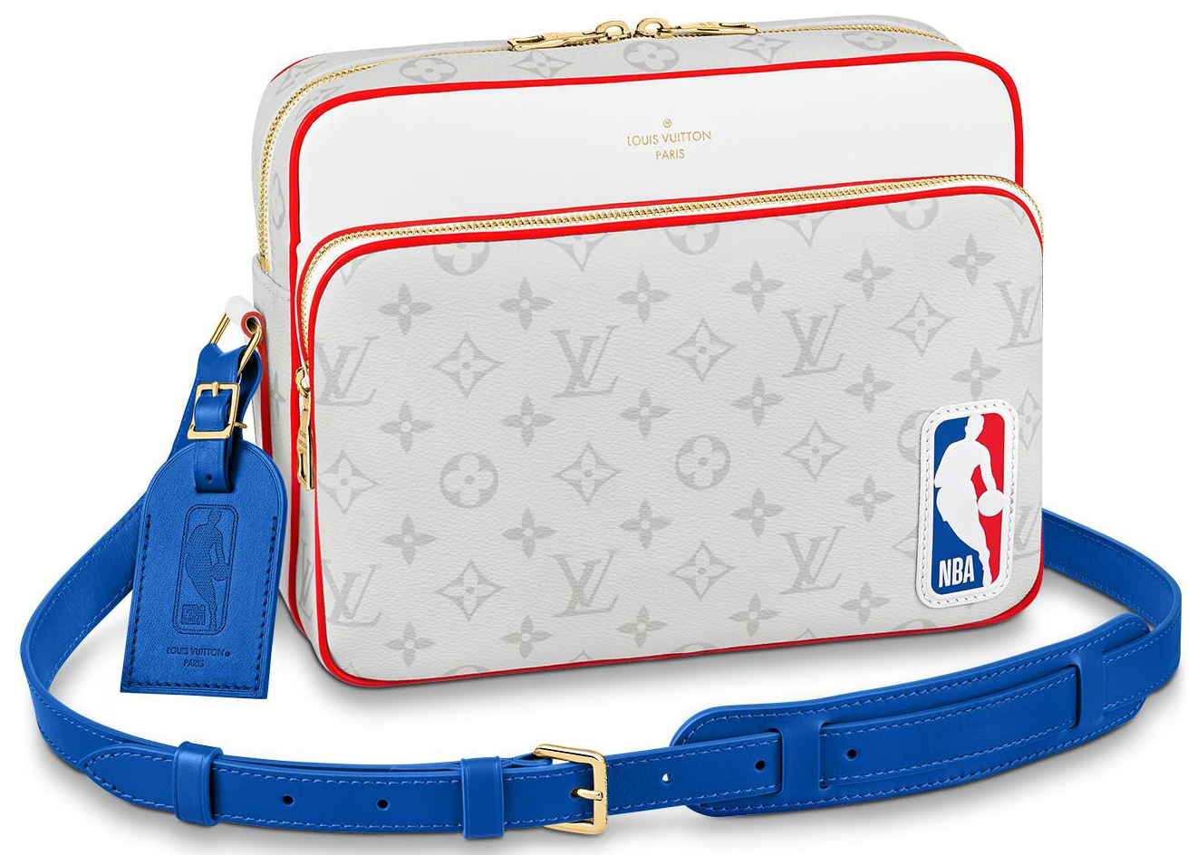 Louis Vuitton x NBA Nil Messenger Antartica in Coated Canvas with