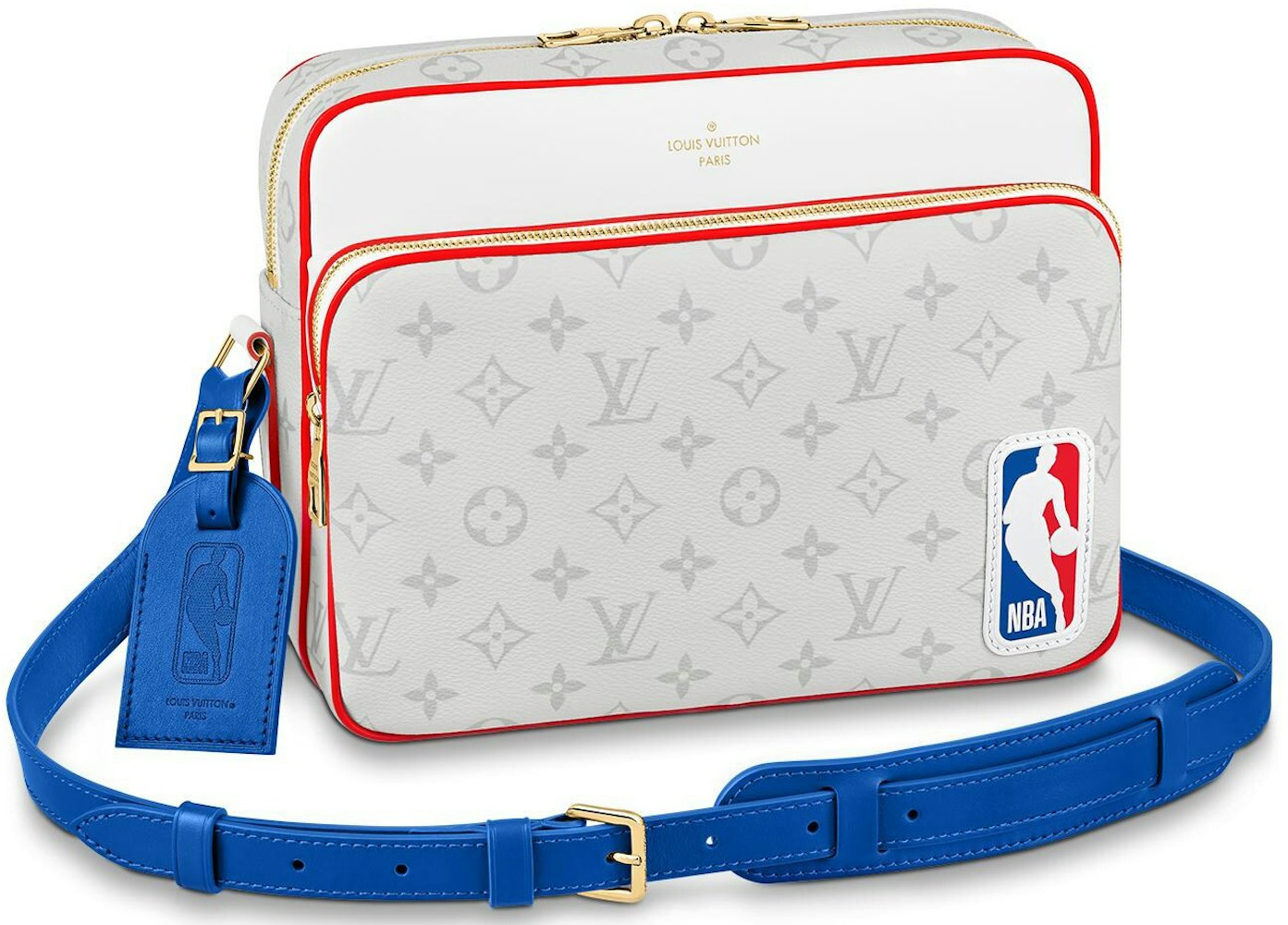Louis Vuitton x NBA Nil Messenger Antartica in Coated Canvas with Gold-tone