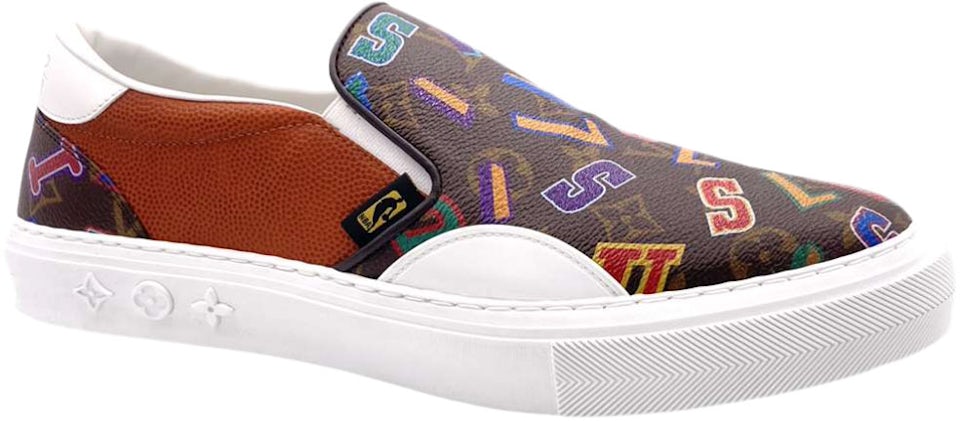 Authentic Louis Vuitton x NBA Men's Ollie Slip On Sneakers 7 New In Box