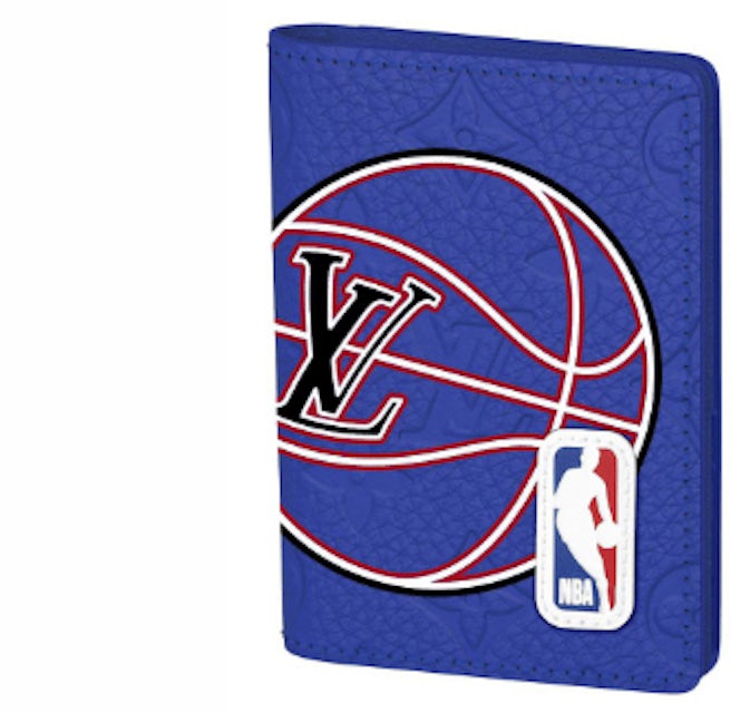 Louis Vuitton x NBA Pocket Organizer Blue in Coated Canvas/Leather
