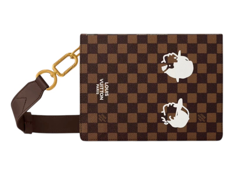 NIGOコラボ【Louis Vuitton】 ブックメッセンジャーバッグ Louis Vuitton x Nigo Book Messenger Brown in Canvas with