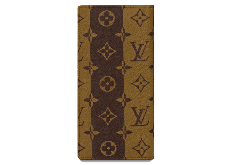 Louis Vuitton x Nigo Brazza Wallet Monogram Stripes Brown