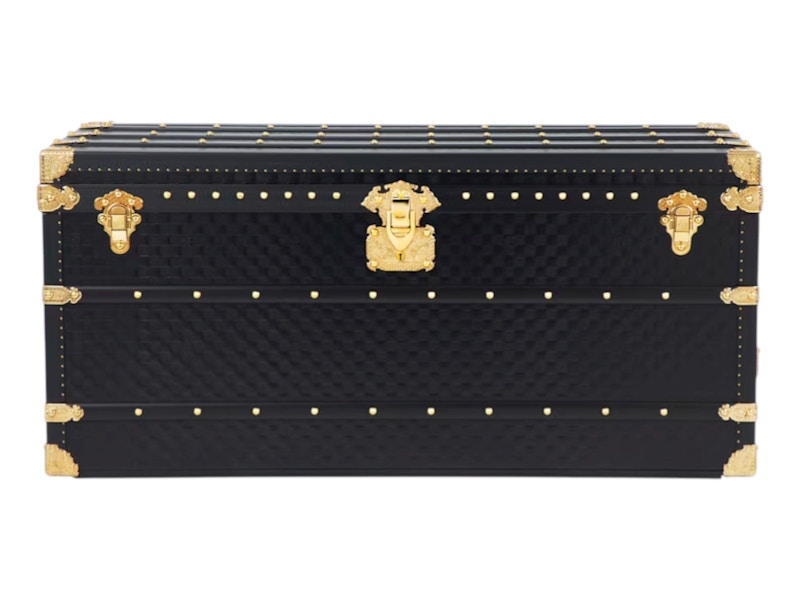 Louis Vuitton x Nigo Courrier Lozine 110 Black in Leather