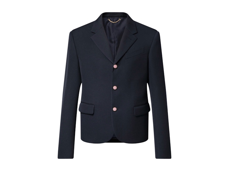 【トレンドなクロップド丈♡】Louis Vuitton ジャケット Louis Vuitton x Nigo Cropped Classic Single-Breasted Jacket