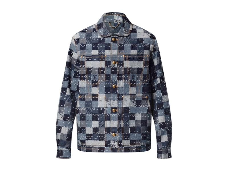 Louis Vuitton x Nigo Damier Denim Workwear Jacket Indigo