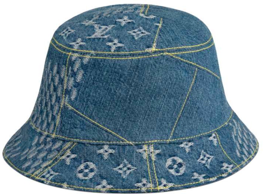 Louis Vuitton x Nigo Damier Geant Wave Monogram Hat Bleu